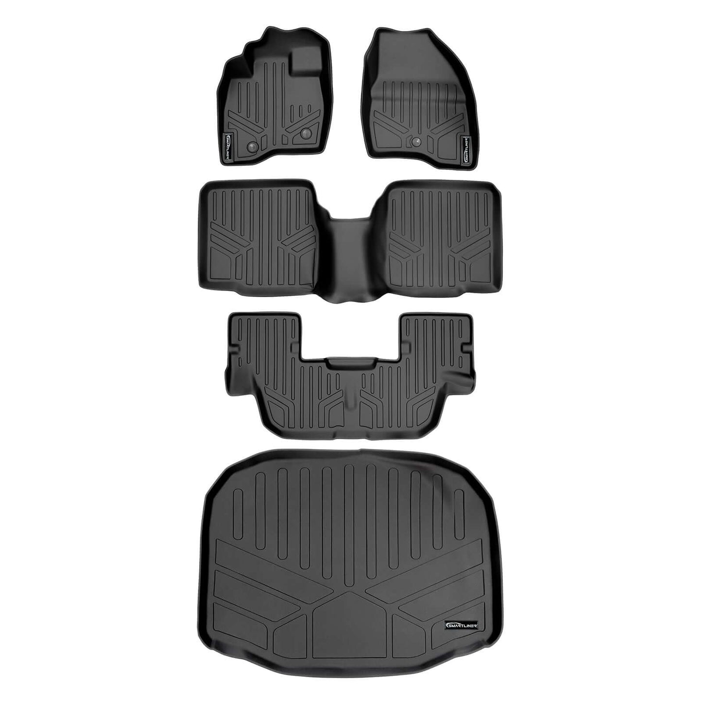 SMARTLINER Custom Fit Floor Liners For 2011-2014 Explorer (without 2nd Row Center Console)