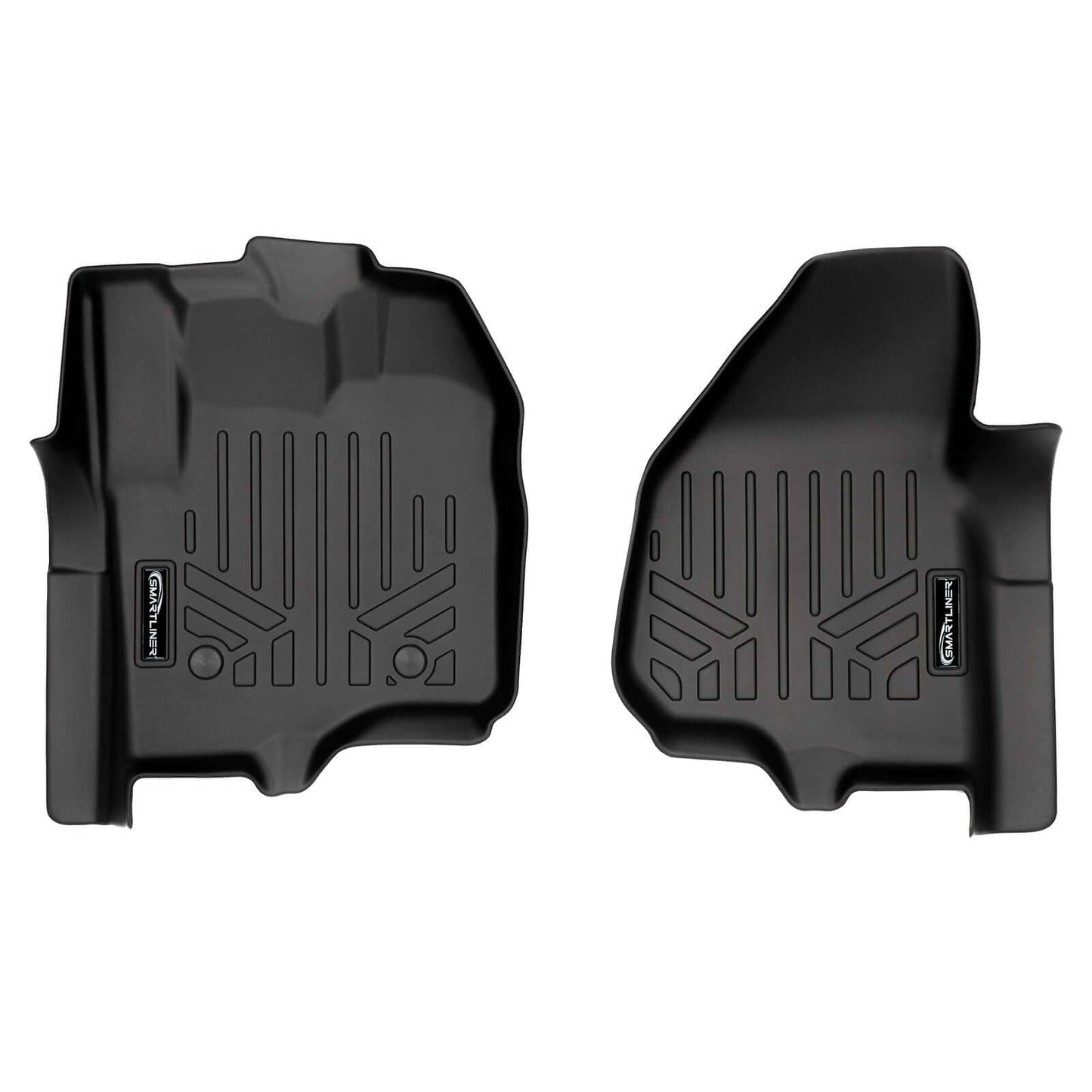 SMARTLINER Custom Fit Floor Liners For 2012-2016 F-250/F-350/F-450 Super Duty Crew Cab with Raised Drivers Side Pedal