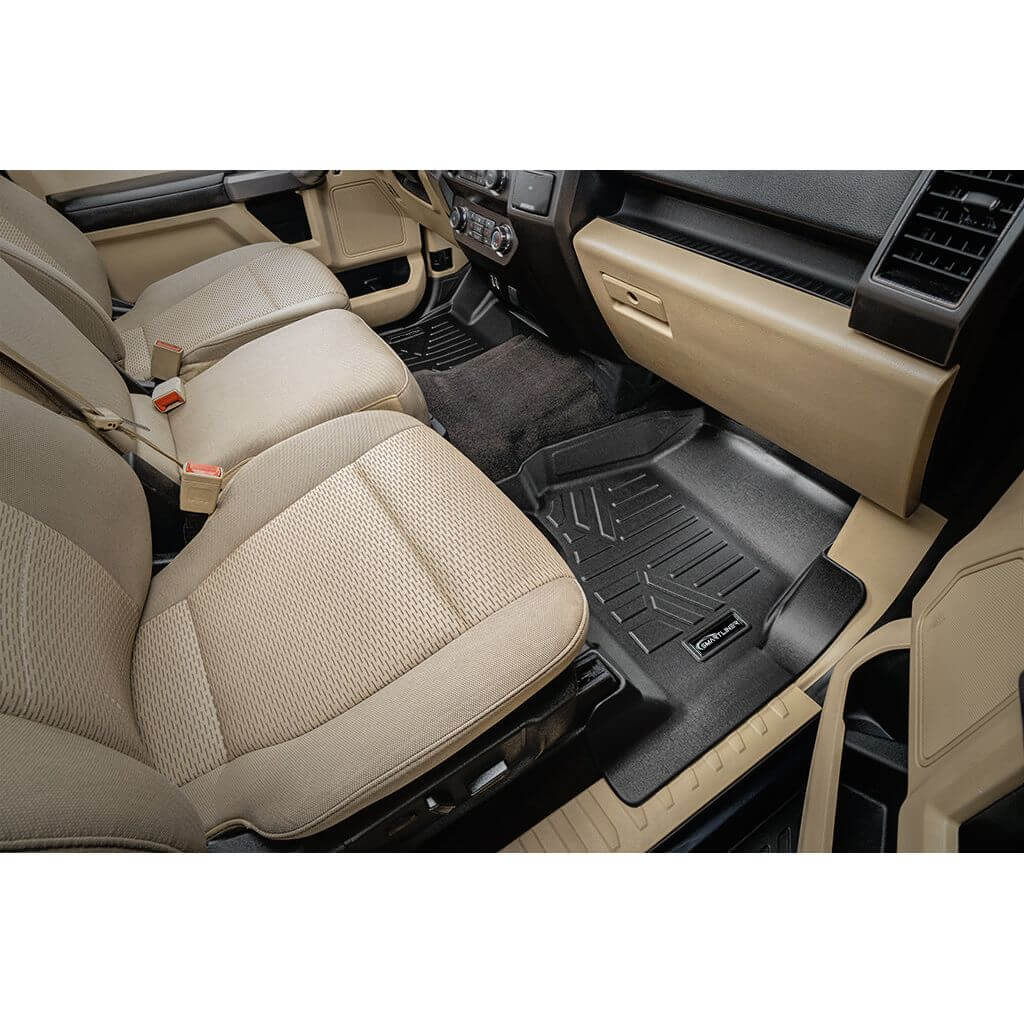 SMARTLINER Custom Fit Floor Liners For 2015-2025 Ford F-150 SuperCab with 1st Row Bucket Seats Carpeted Flooring