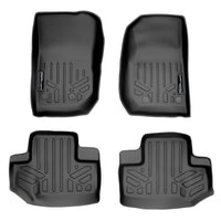 SMARTLINER Custom Fit Floor Liners For 2014-2018 Jeep Wrangler 2 Door Model Only (JK Old Body Style Only)
