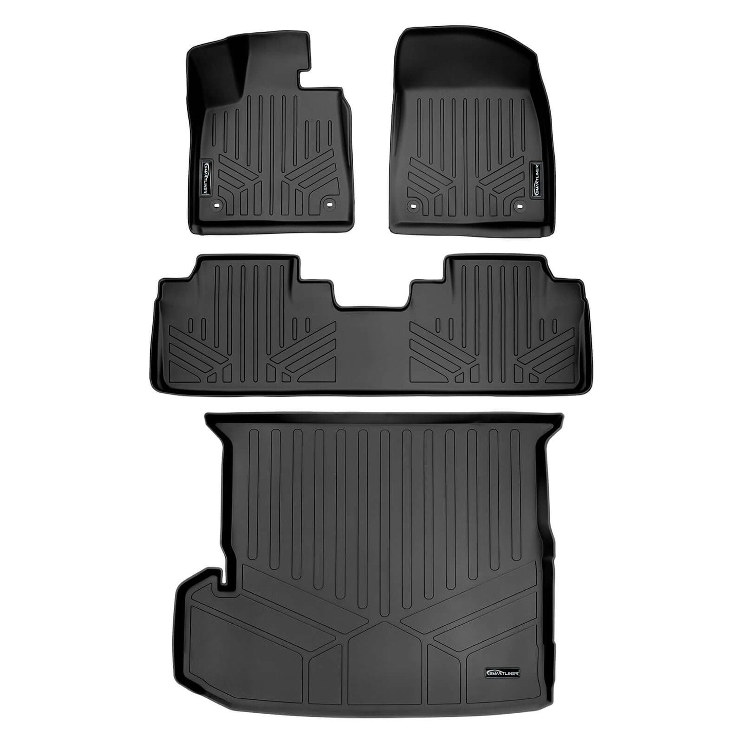 SMARTLINER Custom Fit Floor Liners For 2018-2022 Lexus RXL Hybrid (6 Passenger)