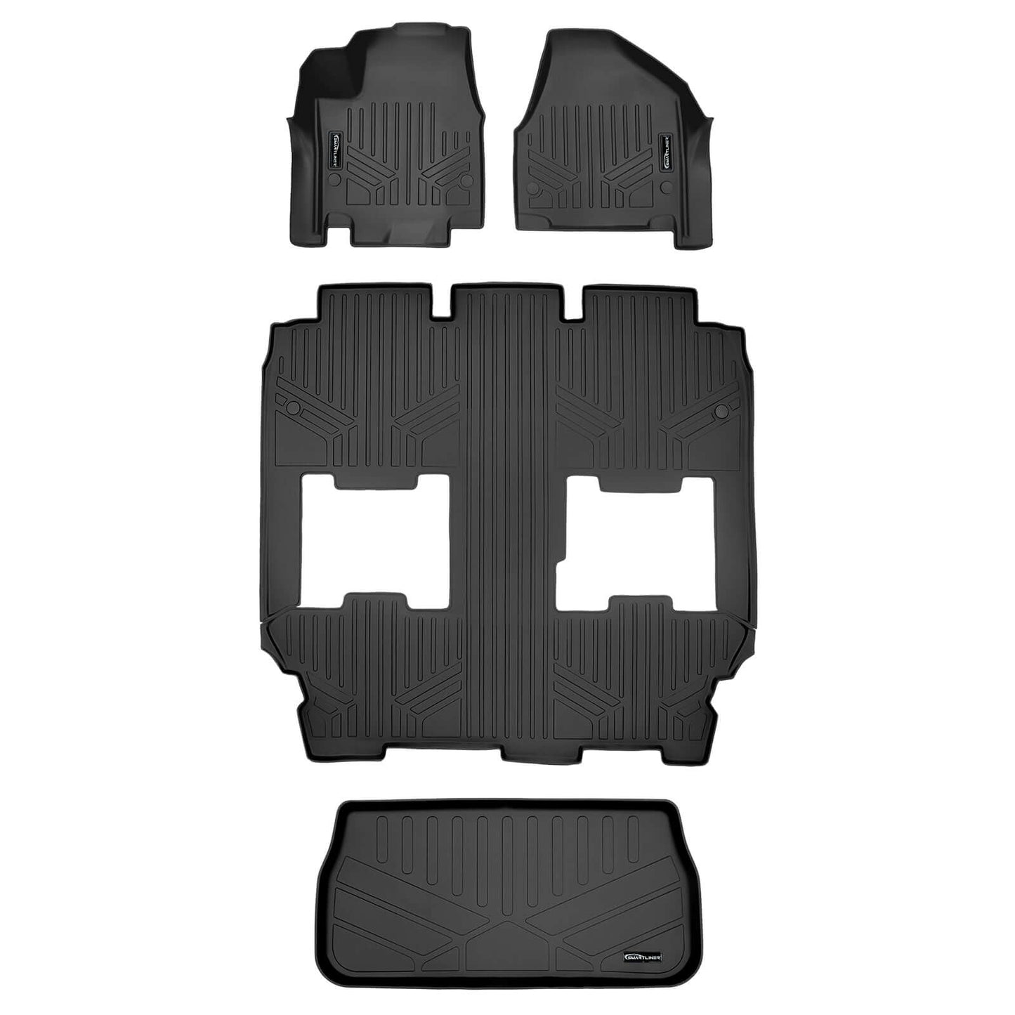 Smart Trim™ Custom Fit Floor Liners For 2017-2025 Chrysler Pacifica Hybrid