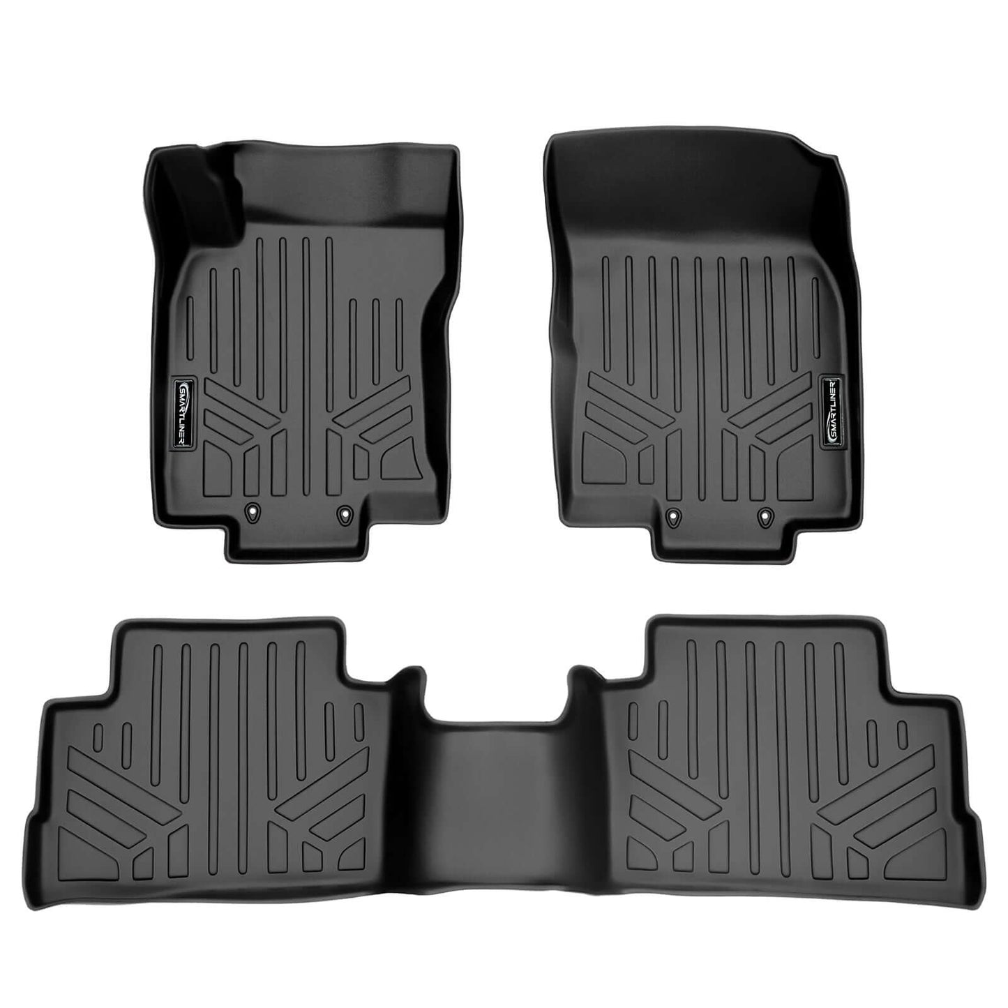 SMARTLINER Custom Fit Floor Liners For 2017-2024 Nissan Rogue Sport - Factory Cargo Tray in Lowest Position