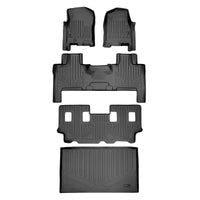Smart Trim™ Custom Fit Floor Liners For 2007 - 2017 Ford Expedition EL/Lincoln Navigator L (with Console)