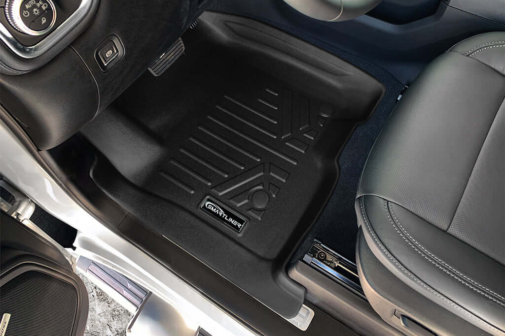 SMARTLINER Custom Fit Floor Liners Compatible With 2020-2025 Chevrolet Silverado 2500 HD | 3500 HD (Crew Cab|Carpeted Flooring|1st Row Bucket Seats|with 2nd Row Underseat Storage)