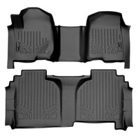SMARTLINER Custom Fit Floor Liners Compatible With 2020-2025 Chevrolet Silverado 2500 HD | 3500 HD (Double Cab|Carpeted Flooring|1st Row Bench Seat|With Over the Hump Coverage|without 2nd Row Underseat Storage)