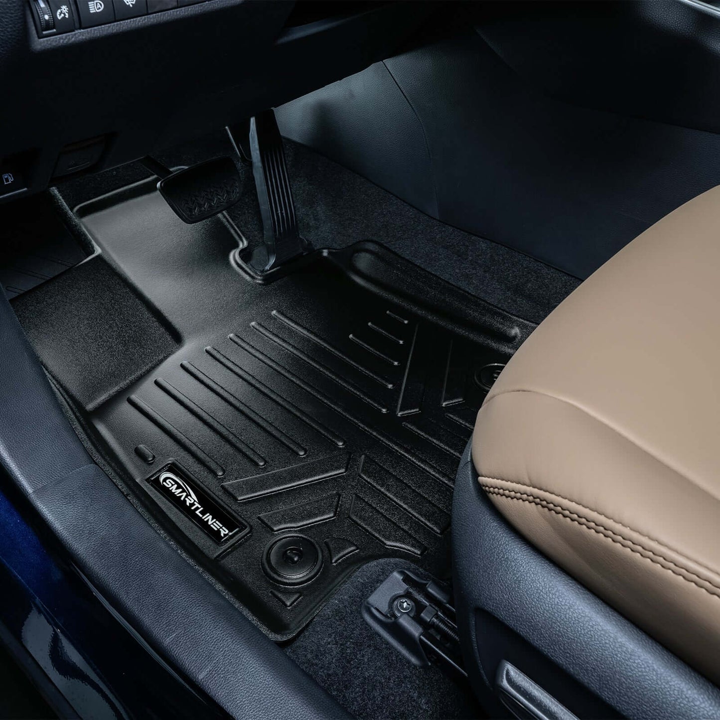 SMARTLINER Custom Fit Floor Liners For 2021-2025 Toyota RAV4 Prime (With Subwoofer in Cargo Area)