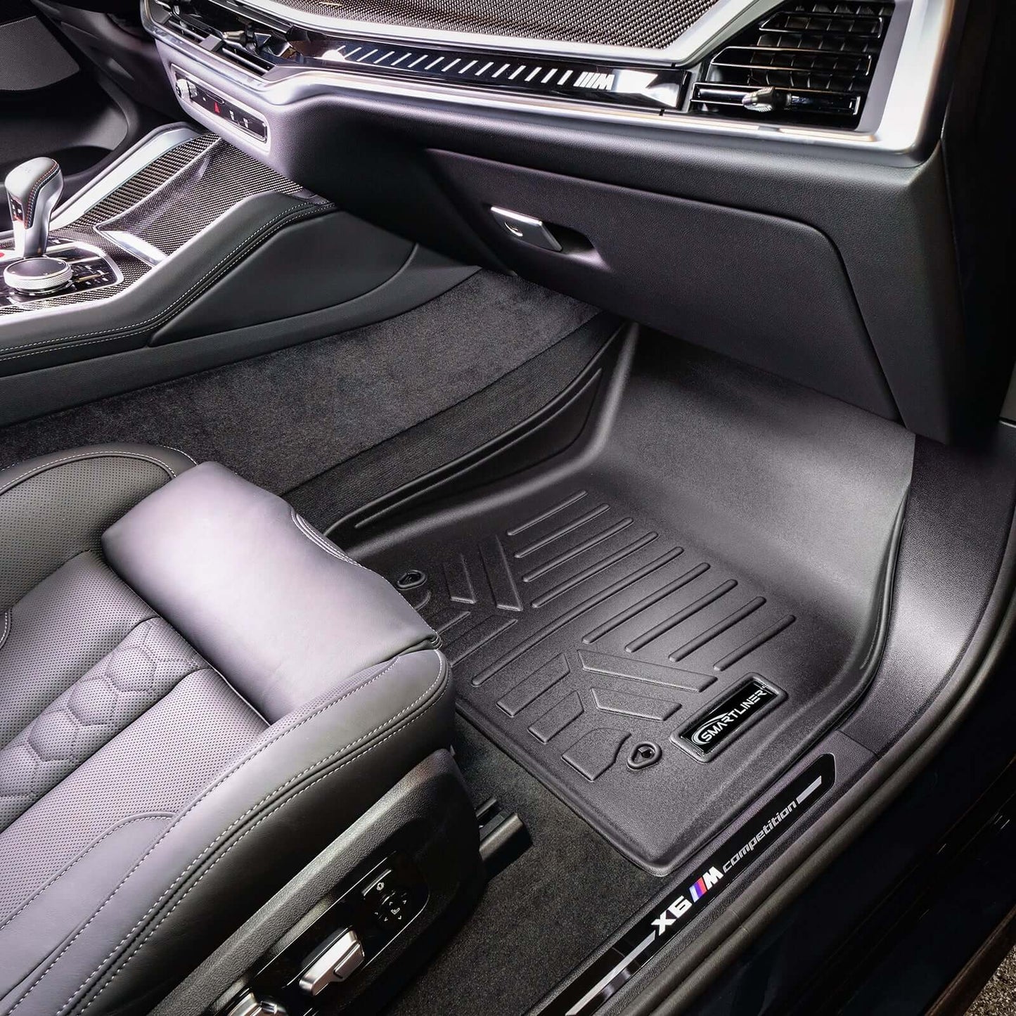 SMARTLINER Custom Fit Floor Liners For 2021-2025 BMW Alpina XB7 (2nd Row Bench)