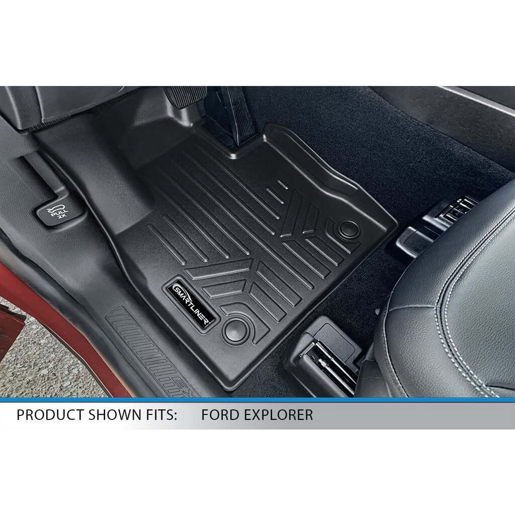 SMARTLINER Custom Fit Floor Liners For for 2020-2025 Ford Explorer 7 Passenger