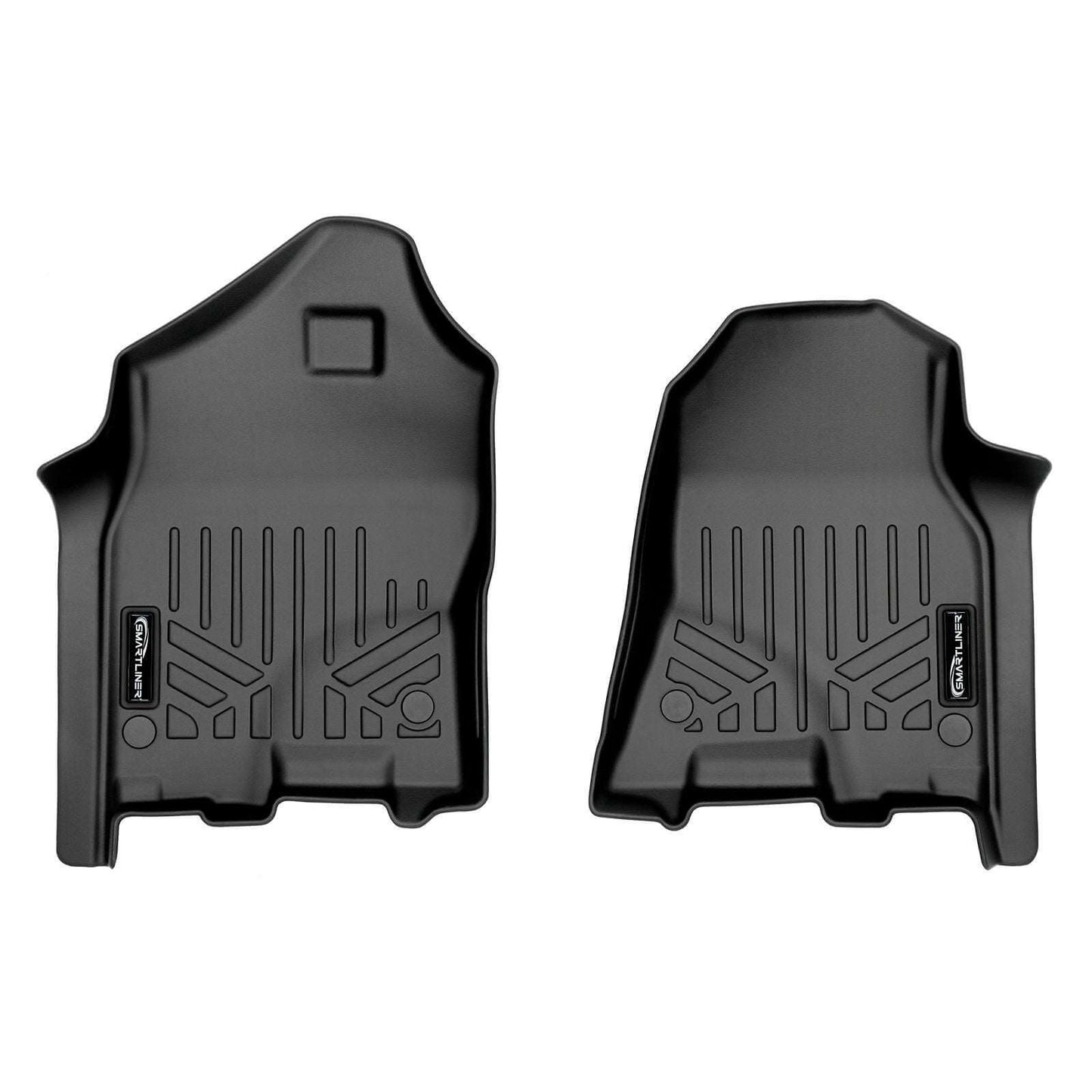 SMARTLINER Custom Fit Floor Liners For 19-21 Ram 1500 Quad Cab Vinyl Floor without Rear Underseat Storage Box