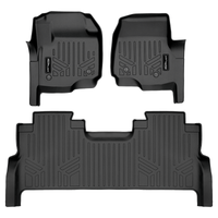 SMARTLINER Custom Fit Floor Liners For 2017-2025 Ford F-250/F-350 Super Crew Cab with Vinyl Flooring| 1st Row Bench Seat| No OTH Coverage| with Underseat Storage