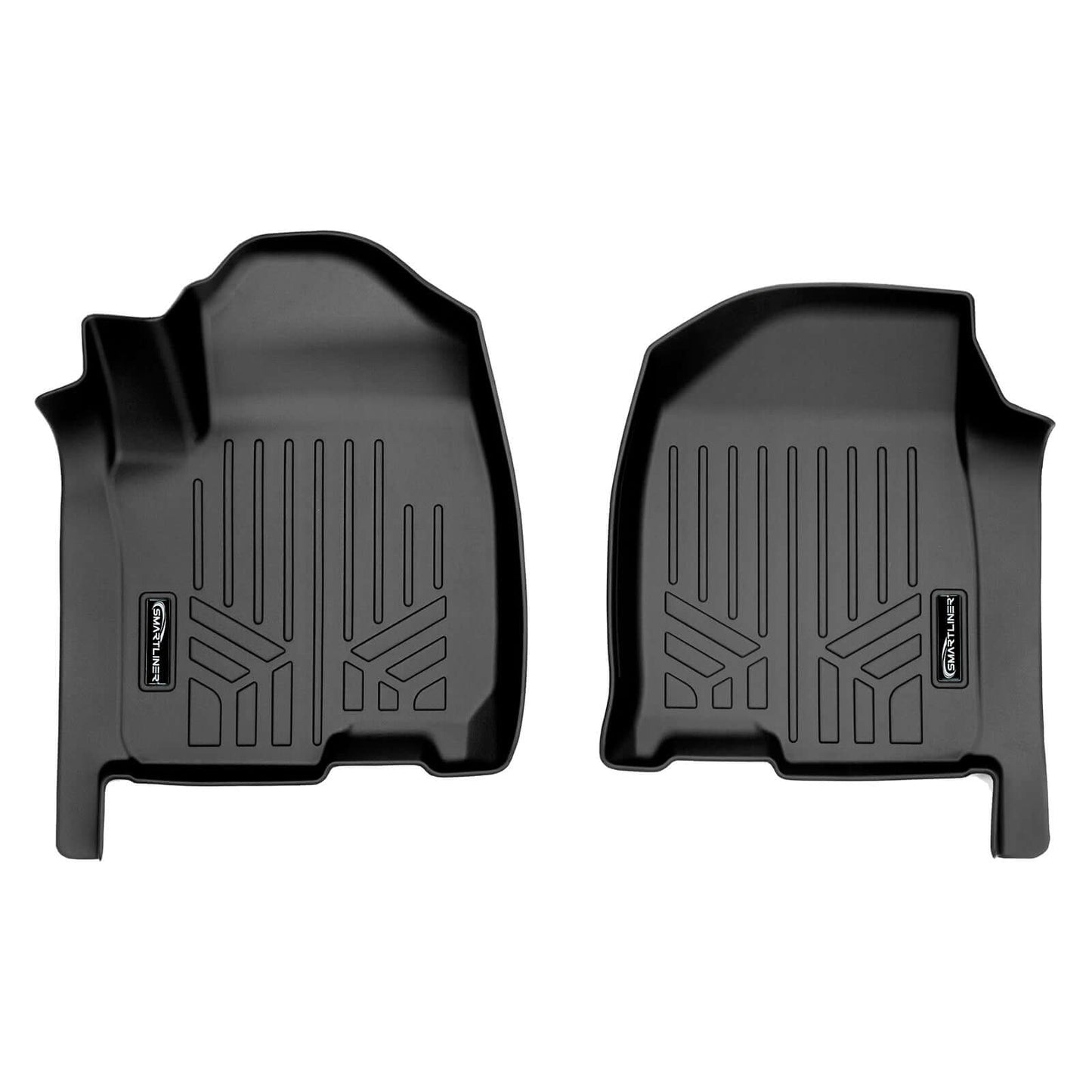 SMARTLINER Custom Fit Floor Liners Compatible With 2020-2025 Chevrolet Silverado 2500 HD | 3500 HD (Double Cab|Vinyl Flooring|1st Row Bench Seat|Without Over the Hump Coverage)