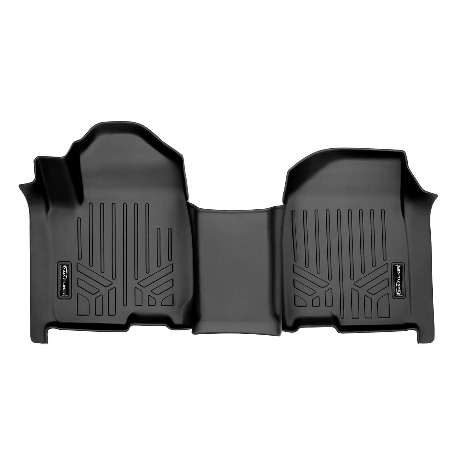 SMARTLINER Custom Fit Floor Liners Compatible With 2020-2025 Chevrolet Silverado 2500 HD | 3500 HD (Double Cab|Vinyl Flooring|1st Row Bench Seat|With Over the Hump Coverage)