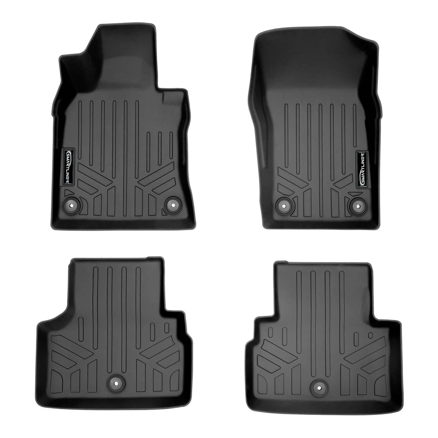 SMARTLINER Custom Fit Floor Liners For 2018-2025 Infiniti Q50 (With Spare Tire)