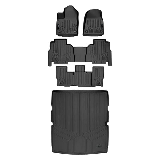 SMARTLINER Custom Fit Floor Liners For 2022-2025 Jeep Wagoneer (8 Passenger Model)