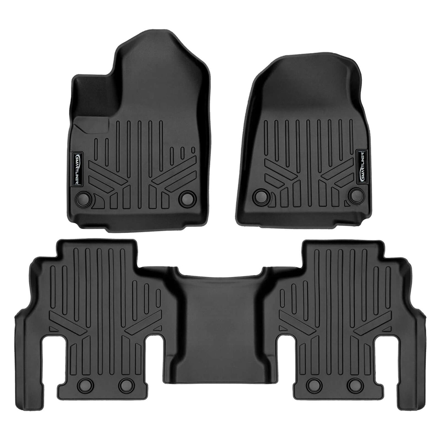 SMARTLINER Custom Fit Floor Liners For 2023-2025 Jeep Grand Wagoneer L (7 Passenger Model)