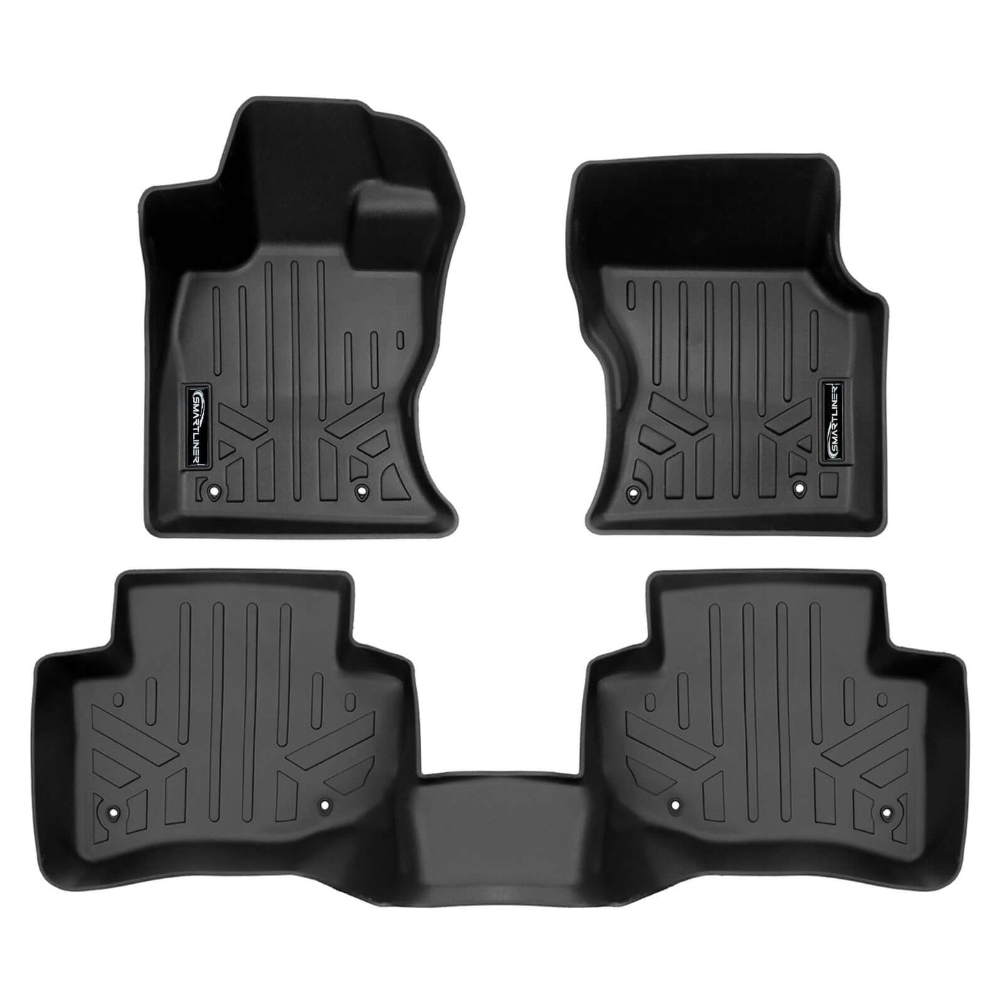 SMARTLINER Custom Fit Floor Liners For 2021-2025 Land Rover/Range Rover Velar with Full Size Spare Tire