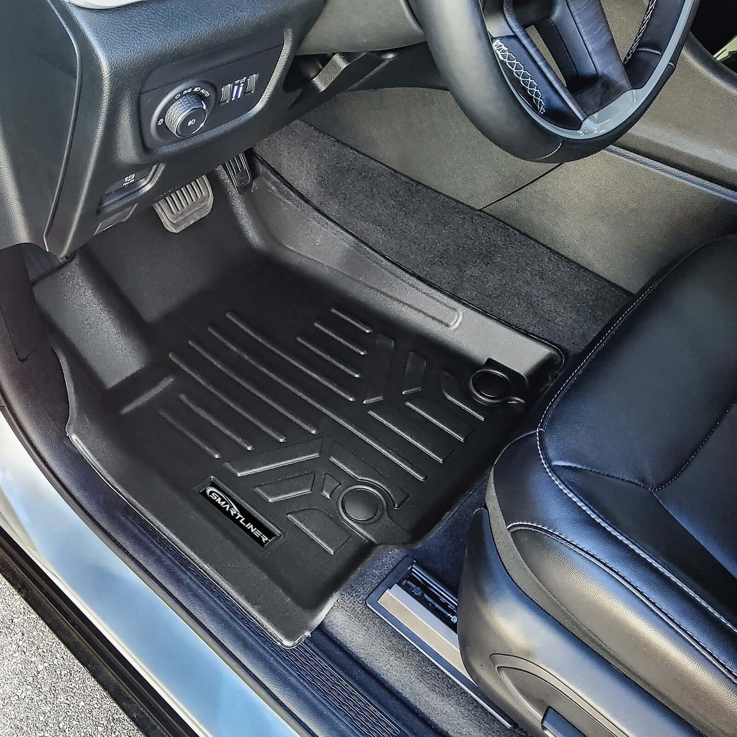 SMARTLINER Custom Fit Floor Liners For 2021-2025 Jeep Grand Cherokee L with 2nd Row Bucket Seats With Center Console