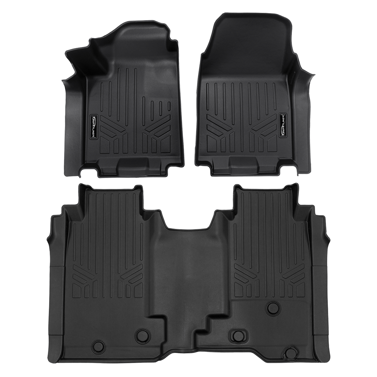 SMARTLINER Custom Fit Floor Mat Liner Set Compatible With 2025-2026 Chevrolet Silverado EV /GMC Sierra EV