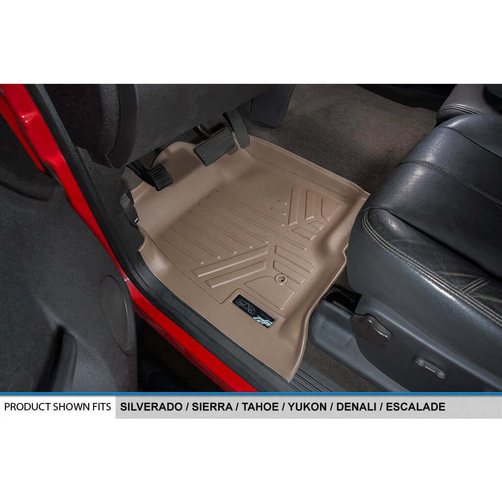 SMARTLINER Custom Fit Floor Liners For 2007-2013 Silverado/Sierra 1500/2500/3500 HD Extended Cab