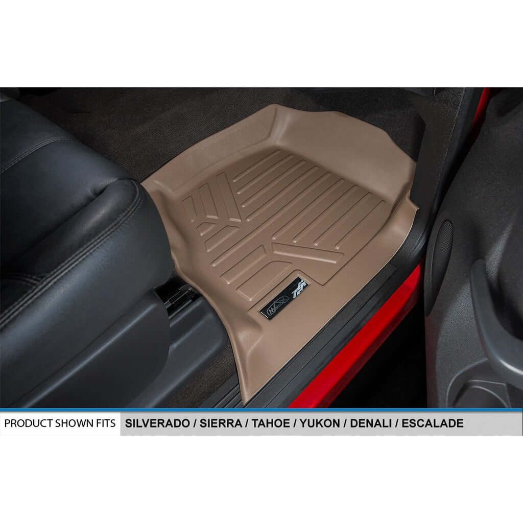 SMARTLINER Custom Fit Floor Liners For 2007-2013 Silverado/Sierra 1500/2500/3500 HD Extended Cab