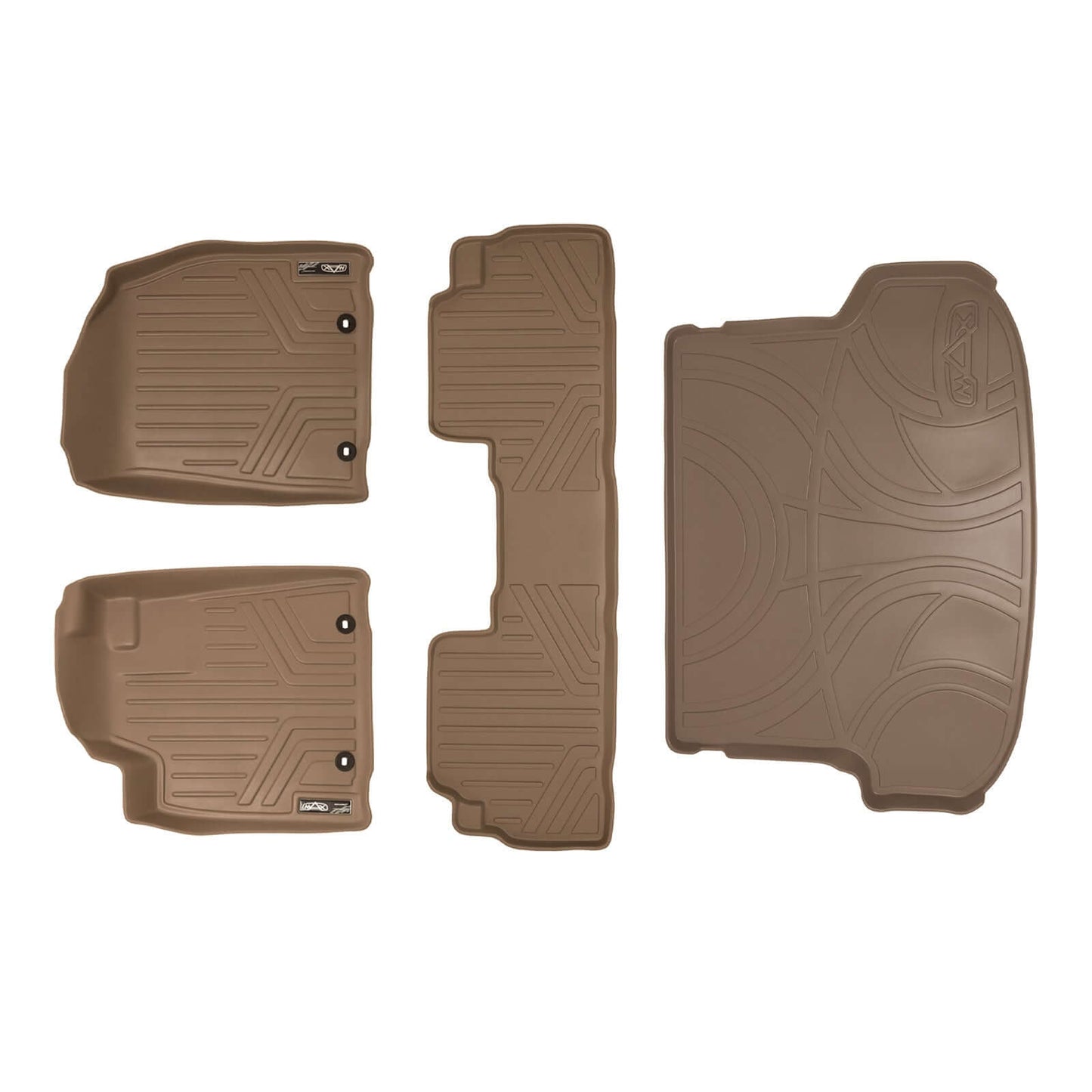 SMARTLINER Custom Fit Floor Liners For 2013-2015 Lexus RX (First Row Twist type Rings)
