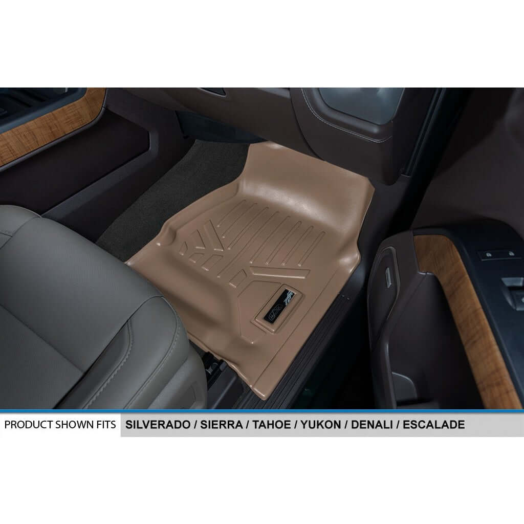 Smart Trim™ Custom Fit Floor Liners For 2015-2020 Cadillac Escalade with Second Row Bucket Seats