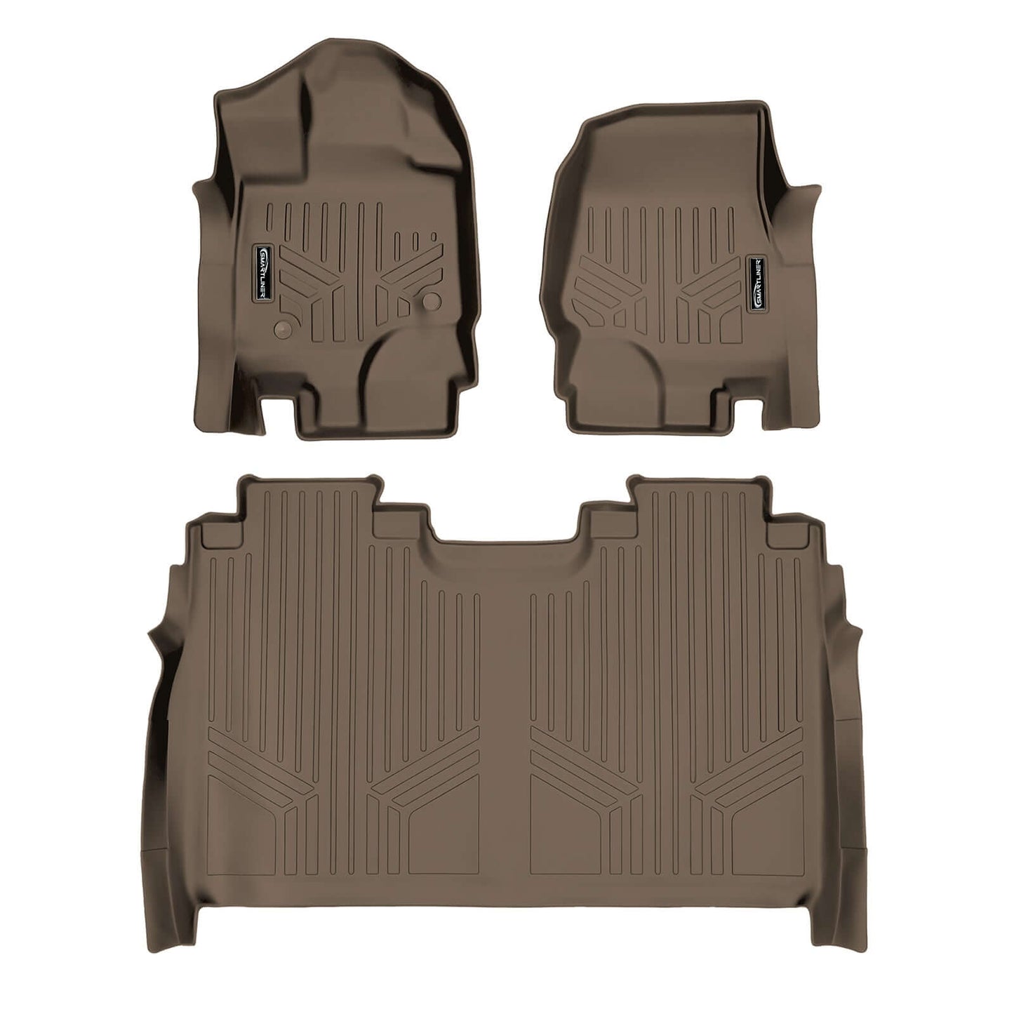 SMARTLINER Custom Fit Floor Liners For 2022-2025 Ford F-150 Lightning Only fits with 2nd Row Bucket seats without under seat fold-flat storage