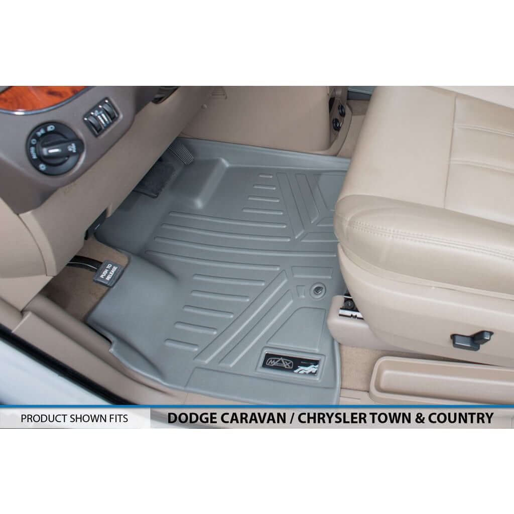 Smart Trim™ Custom Fit Floor Liners For 2008 2020 Caravan/Town & Country (Stow'n Go Only)