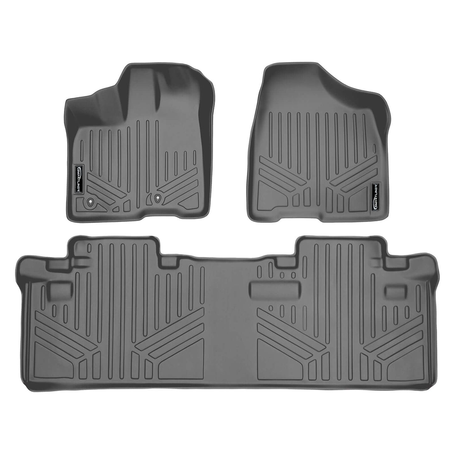 SMARTLINER Custom Fit Floor Liners For 2011-2012 Toyota (Sienna 8 Passenger Model)