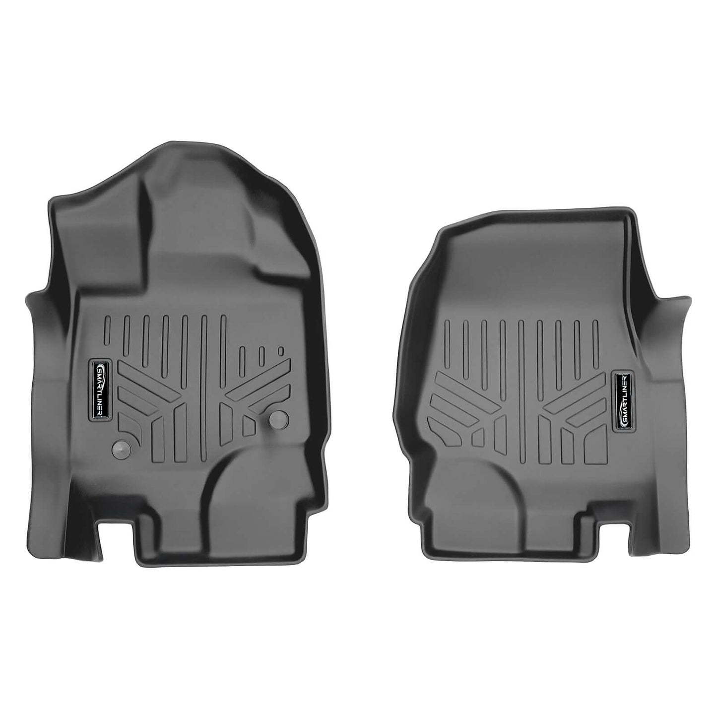 SmartCoverage™ Custom Fit Floor Liners For 2015-2025 Ford F-150 with 1st Row Bucket Seats & OEM 2nd Row Under Seat Storage