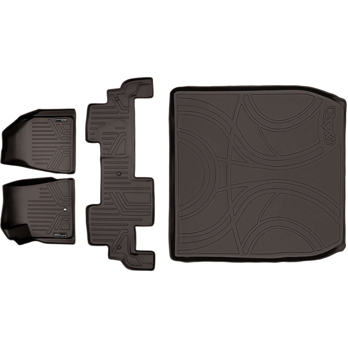 SMARTLINER Custom Fit Floor Liners For Traverse/Enclave/Acadia/Outlook (with 2nd Row Bench Seat)