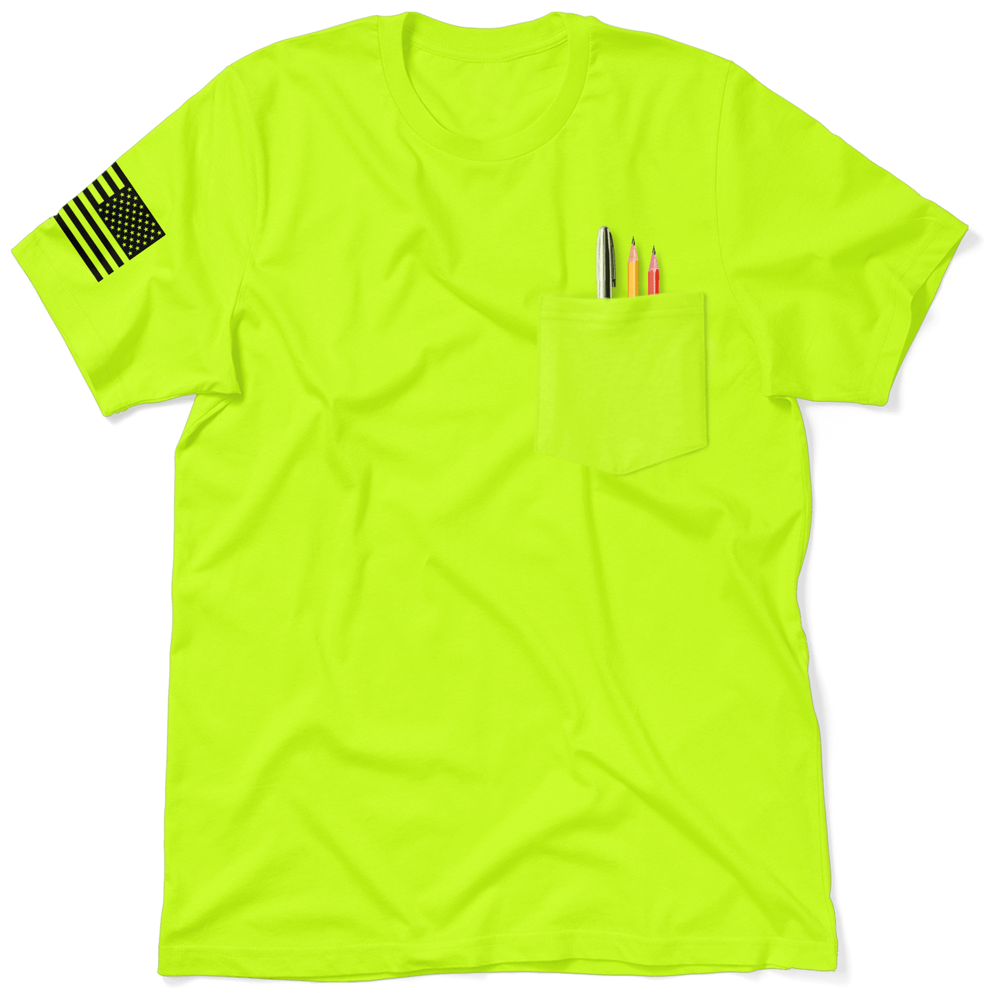 HR Violation - Safety Yellow Pocket T-Shirt