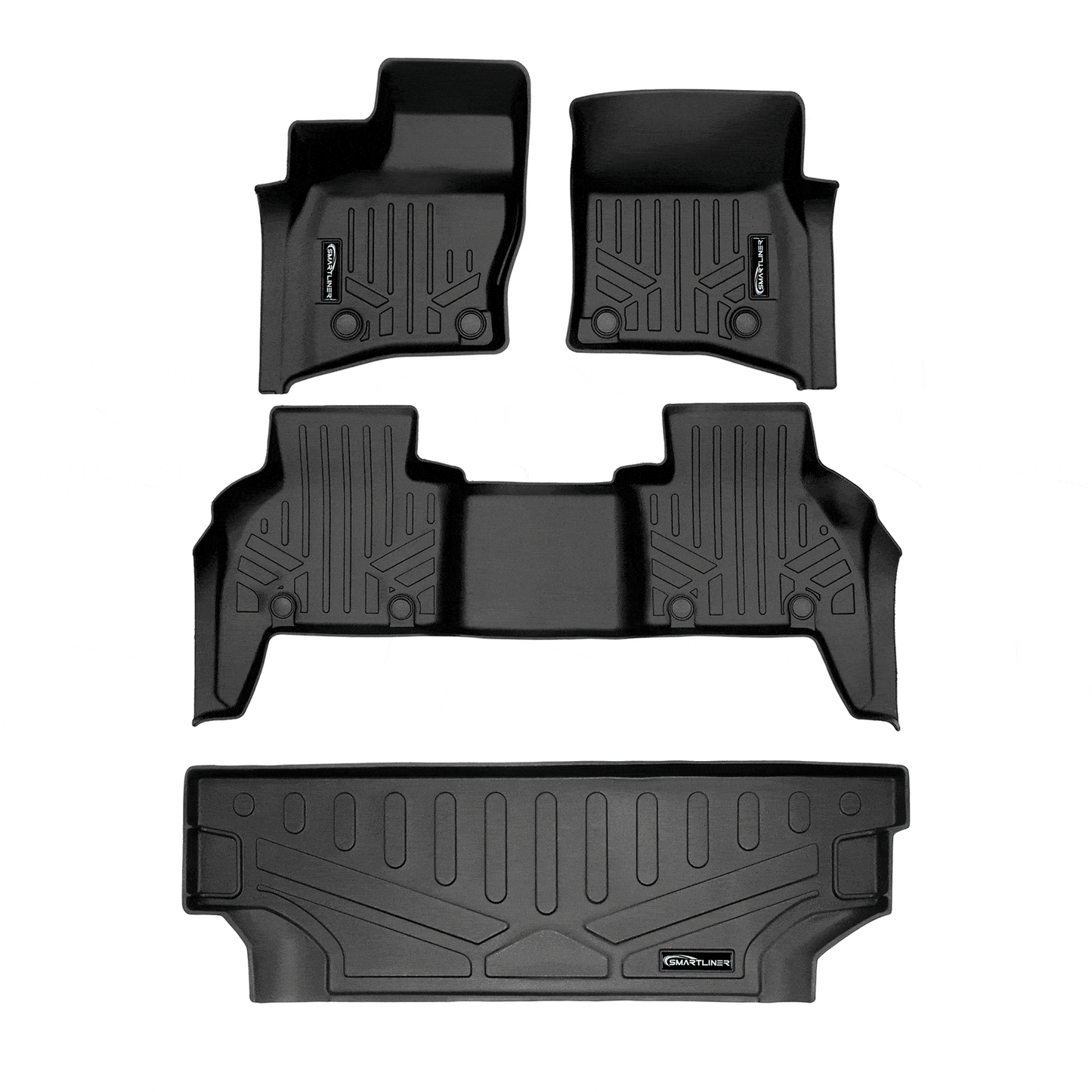 SMARTLINER Custom Fit Floor Liners For 2023-2025 Land Rover Defender 130 7 Passenger