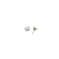 14k Yellow Gold 1.90 ct Cubic Zirconia Round Earrings