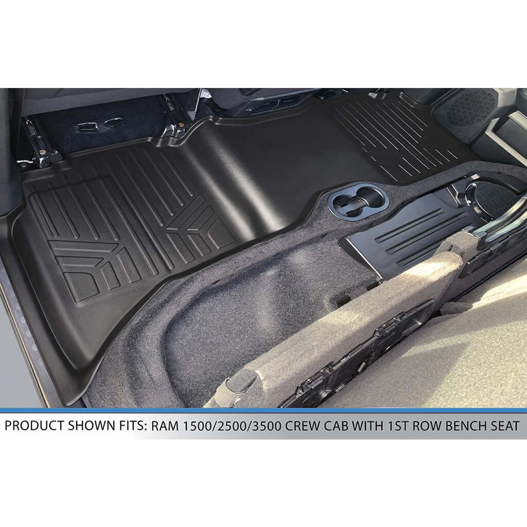 SMARTLINER Custom Fit Floor Liners For 2012-2018 RAM 1500/2500/3500 Crew Cab (4 Full Size Doors)