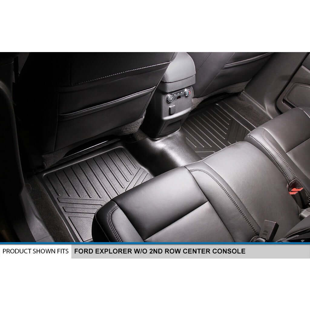 SMARTLINER Custom Fit Floor Liners For 2015-2016 Explorer (without 2nd Row Center Console)