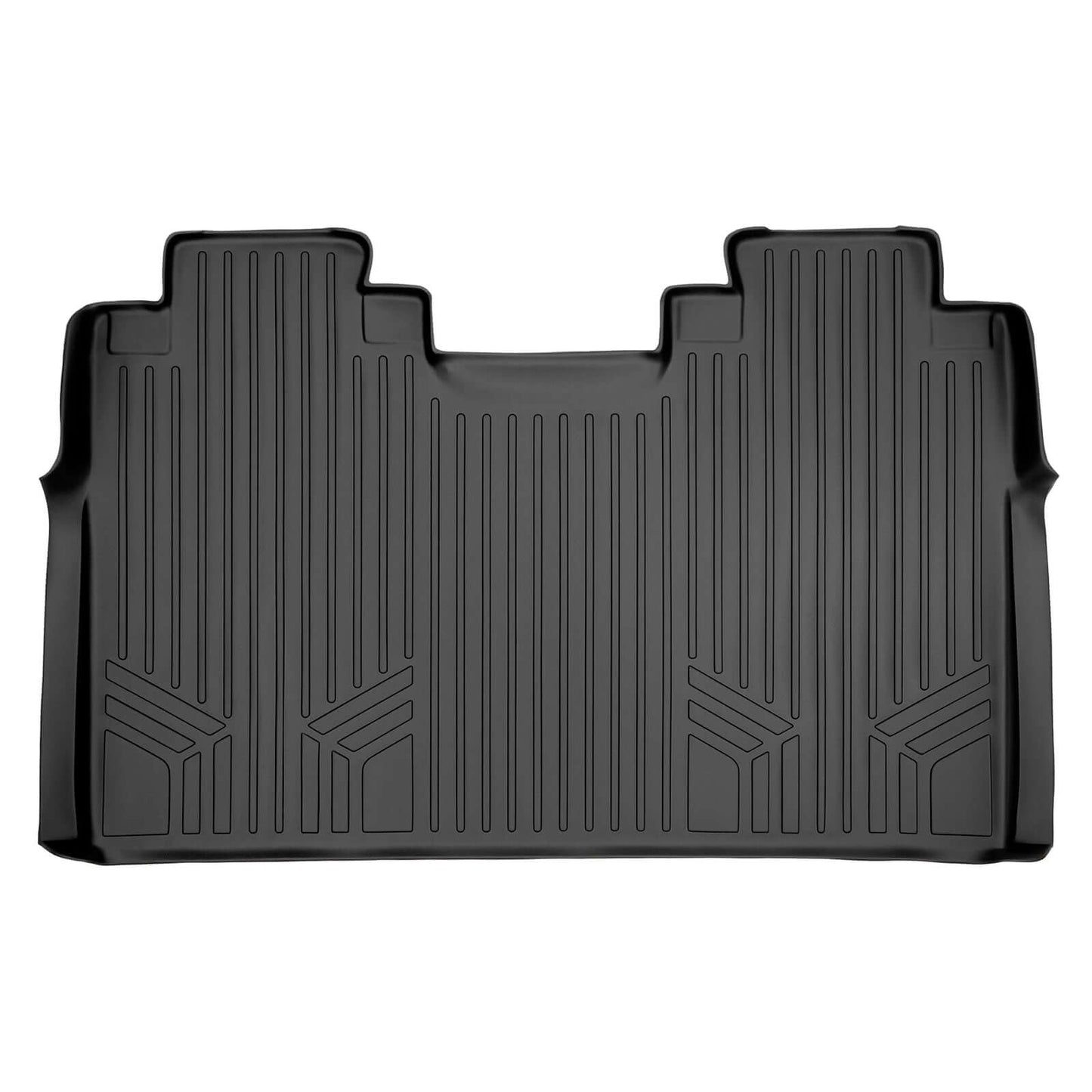 SMARTLINER Custom Fit Floor Liners For 2022-2025 Ford F-150 Lightning 2nd Row Bench seat without under seat fold-flat storage
