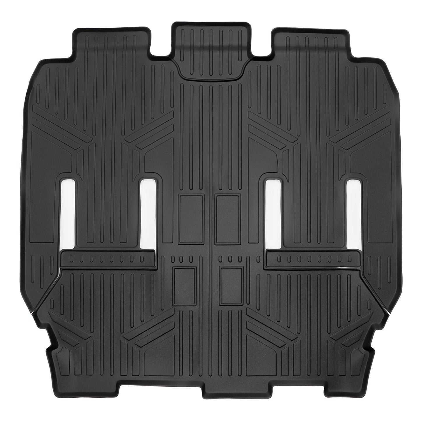 SMARTLINER Custom Fit Black 3 Row Liner Set & Cargo Liner Behind 3rd Row Compatible With 2021-2025 Chrysler Pacifica  (Fits Pinnacle)