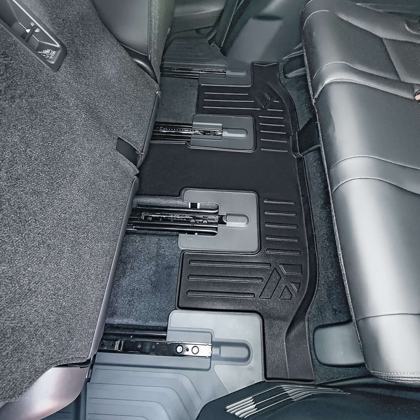 Smart Trim™ Custom Fit Floor Liners For 2019-2025 Subaru Ascent with 2nd Row Bench Seat and With Subwoofer in the Cargo Area