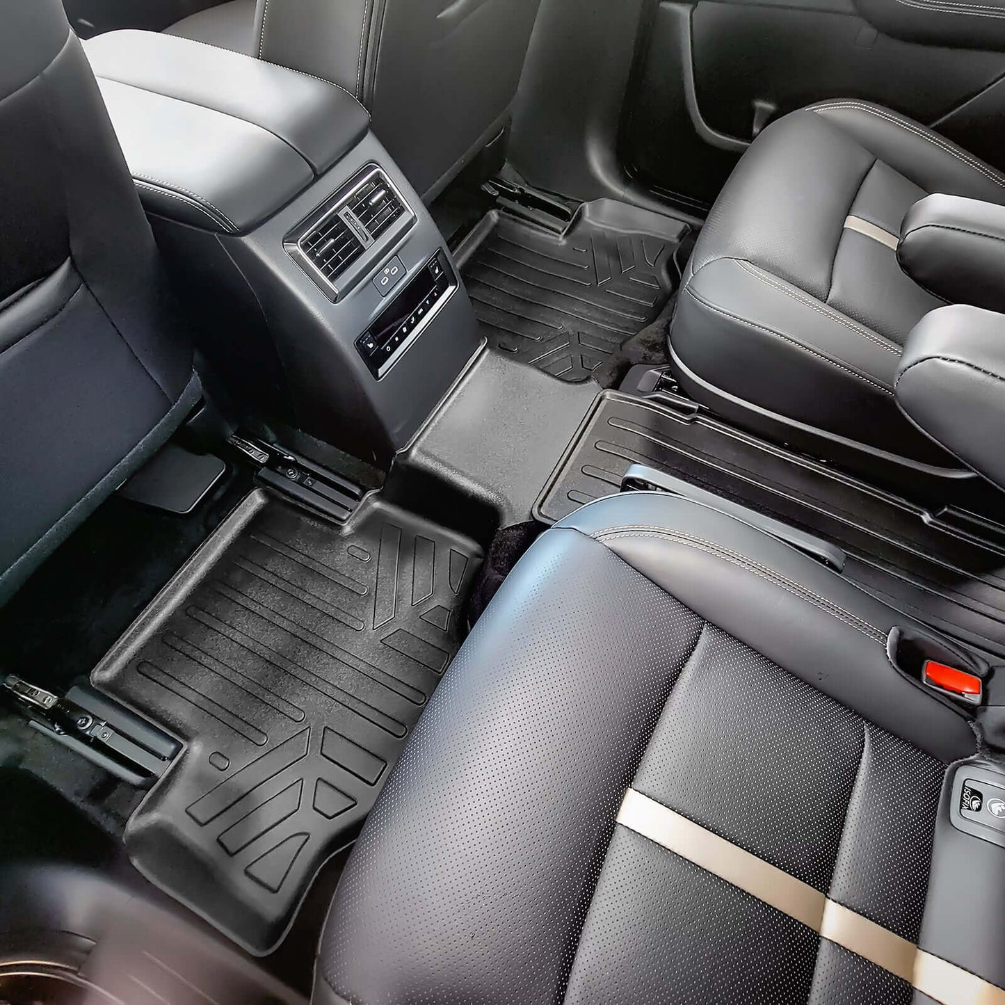 SMARTLINER Custom Fit Floor Liners For 2024-2025 Mazda CX-90 (Only Fits 2nd Row Bucket Seats With No Center Console)