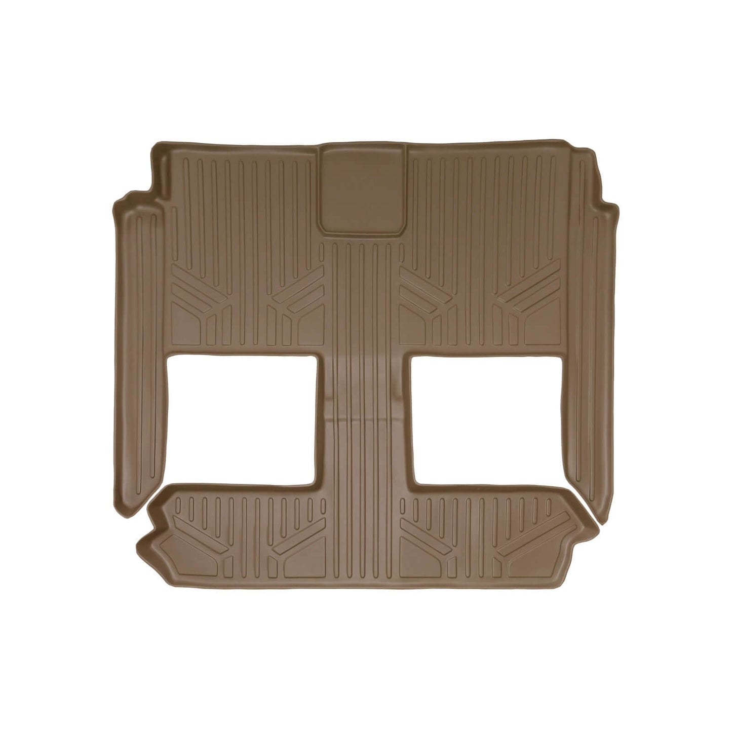 Smart Trim™ Custom Fit Floor Liners For 2013-2020 Dodge Grand Caravan with 2nd Row Bucket Seats and 1st Row Super Console