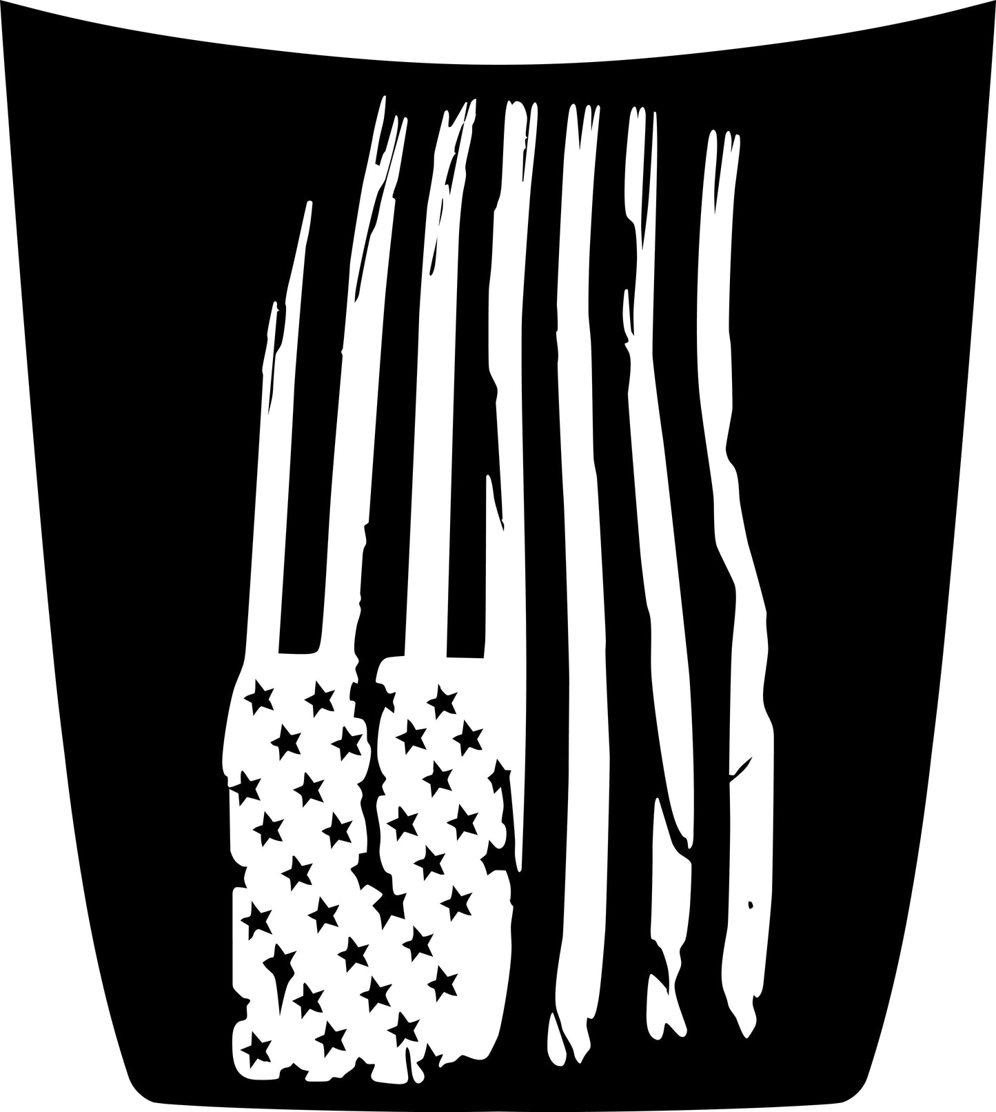 American Flag Hood Decal Cover for 2021-2024 Ford Bronco Sport
