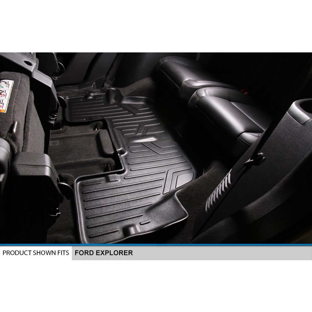 SMARTLINER Custom Fit Floor Liners For 2015-2016 Explorer (without 2nd Row Center Console)