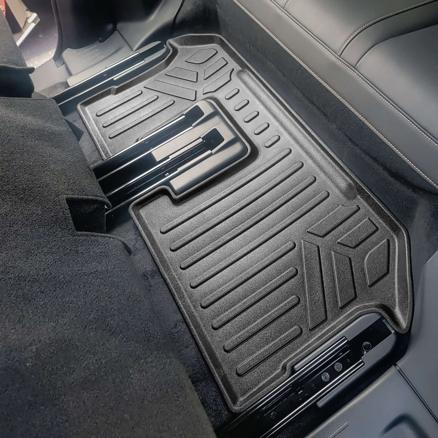 SMARTLINER Custom Fit Floor Liners For 2024-2025 Mazda CX-90 (Only Fits 2nd Row Bucket Seats With No Center Console)