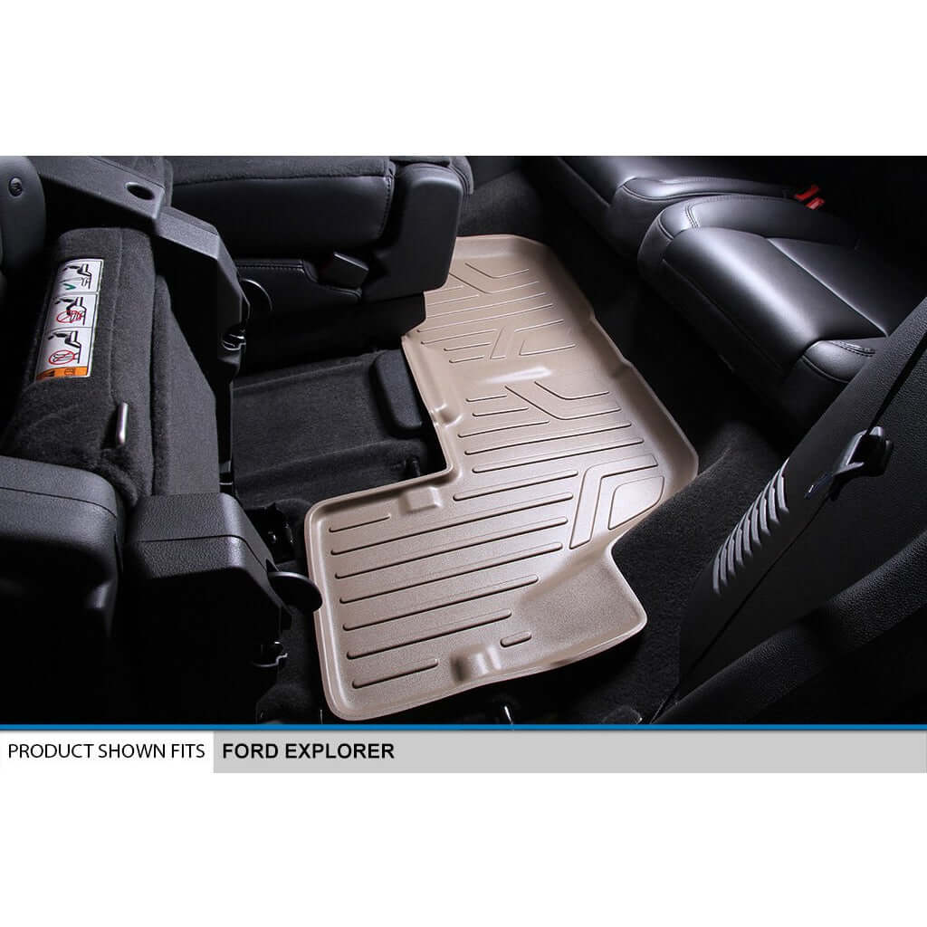 SMARTLINER Custom Fit Floor Liners For 2015-2016 Ford Explorer (with 2nd Row Center Console)