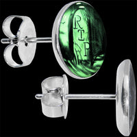 RIP Tombstone Glow in the Dark Stud Earrings