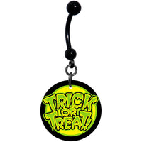 Ghoulish Halloween Trick or Treat Belly Ring
