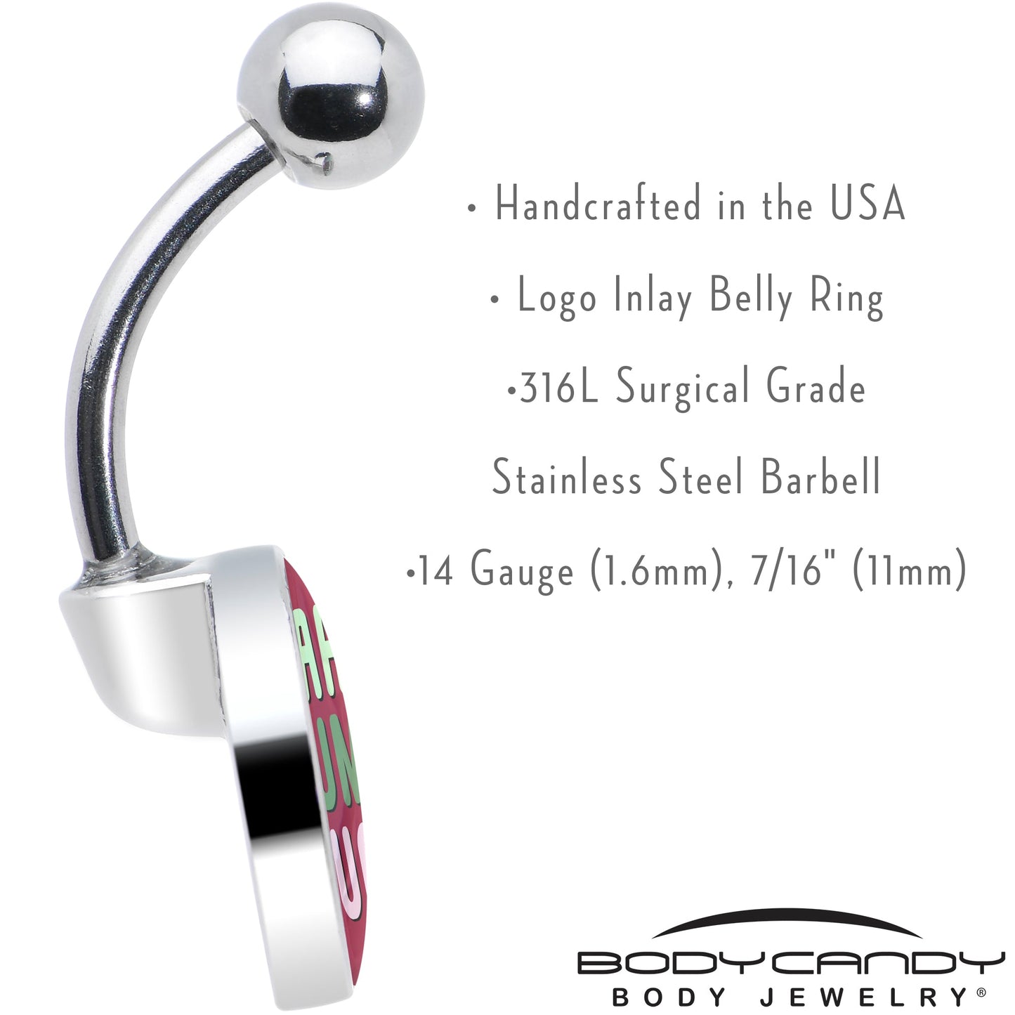 Bah Humbug Holiday Grouch Belly Ring by Onyx O