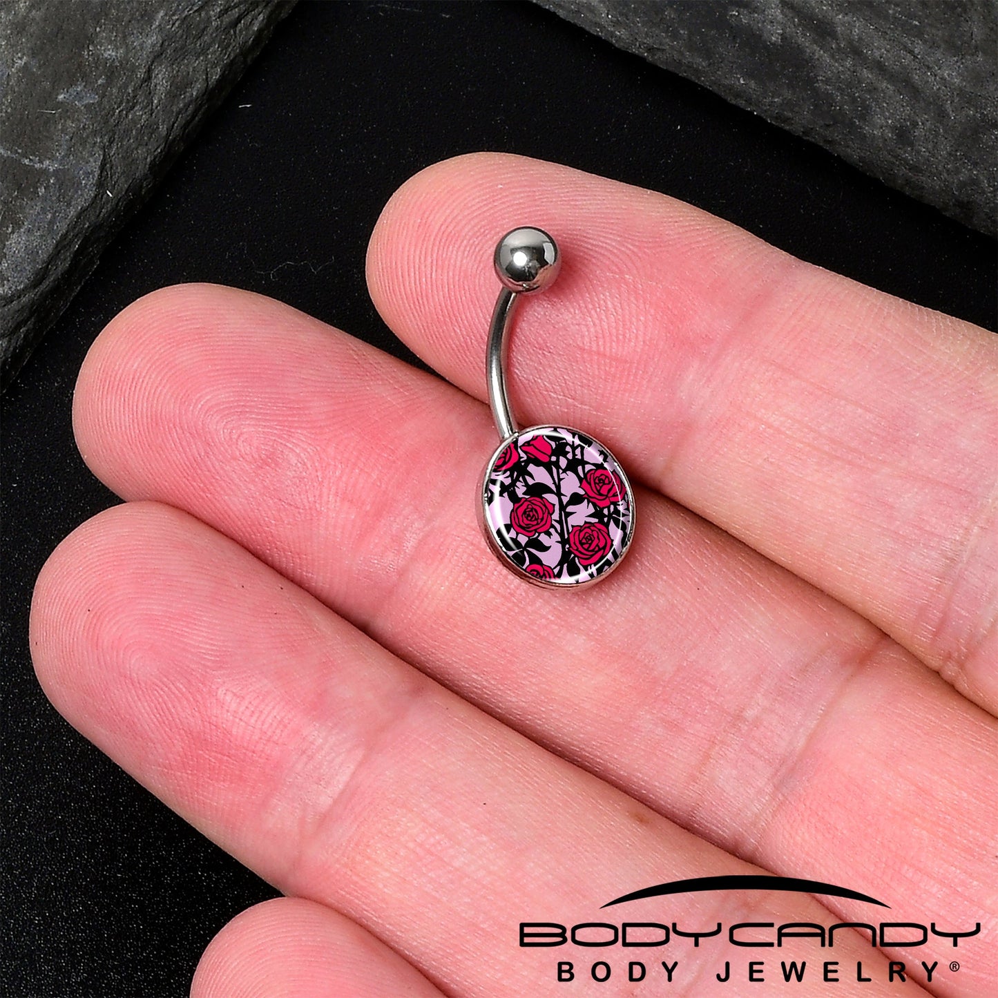 Blossom Creation Floral Love of Roses Belly Ring by Onyx O